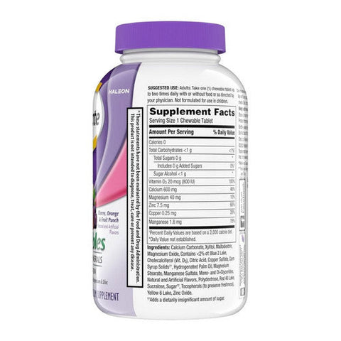Caltrate, 600 Plus D3 Plus Minerals Cherry Orange And Fruit Punch, 90 Tabs Caltrate