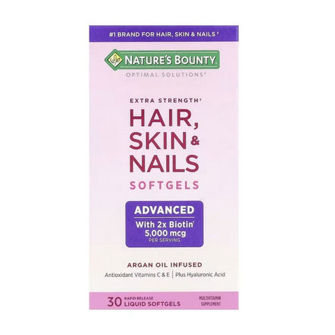 Hair Skin And Nails Extra Strength Biotin 30 Count by Nature's Bounty