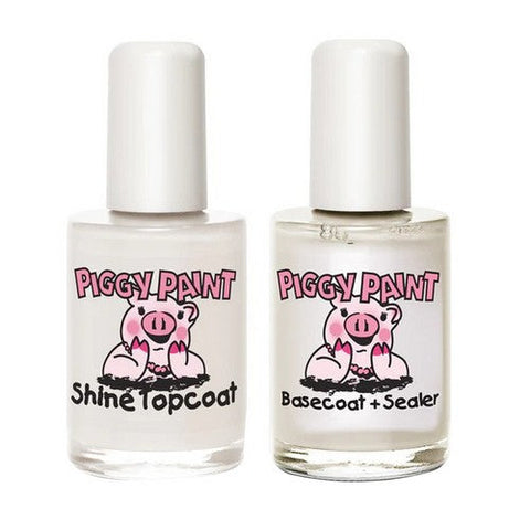 Piggy Paint, Make It Last Base And Top Coat Non Toxic And Hypo Allergenic Nail Polish, 0.5 Oz Piggy Paint