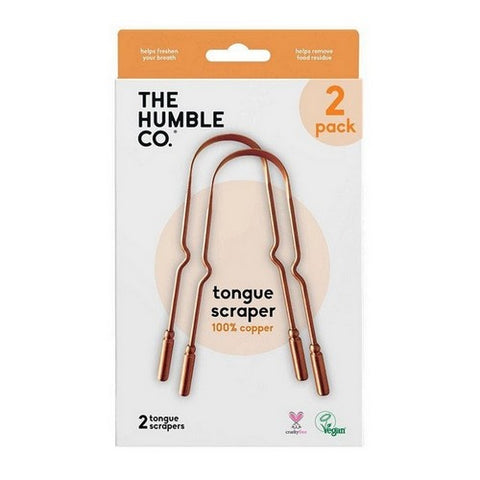 Copper Tongue Scrapper 2 Count by The Humble Co