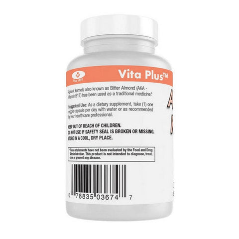 Vita plus, Apricot Kernel Extract, 500 Mg, 60 Veggie Capsules Vita plus