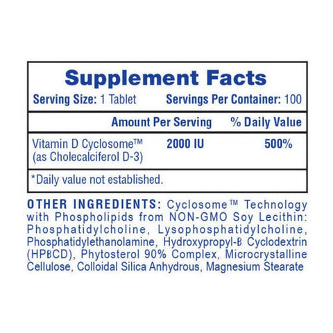 HI-TECH PHARMACEUTICALS, Vitamin D3, 100 Tabs