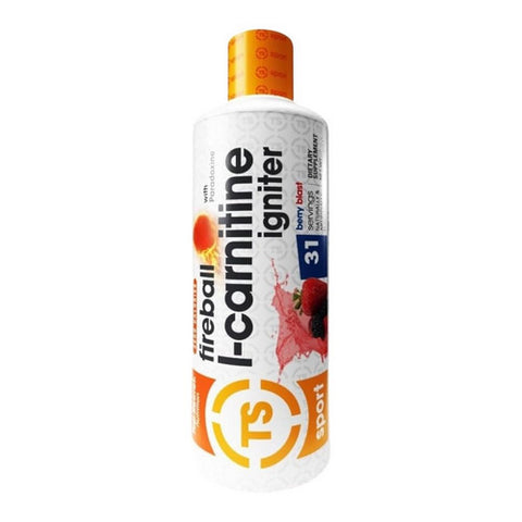 Top Secret Nutrition, Fireball L-Carnitine Liquid With Paradoxine Berry Blast, 16 Oz