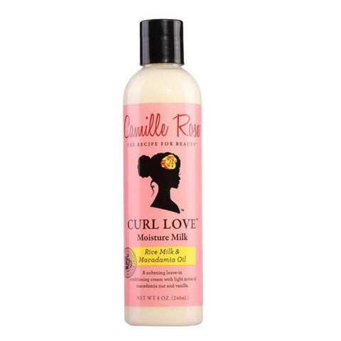 Camille Rose, Curl Love Moisture Milk Leave-In Conditioner with Rice Milk and Macadamia Oil, 8 Oz Camille Rose