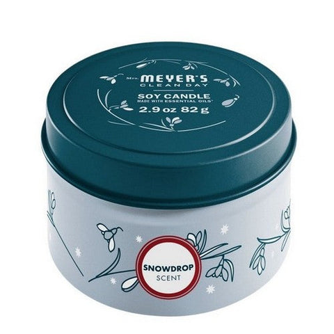 Mrs. Meyer's, Snow Candle Snowdrop, 2.9 Oz (Case Of 8) Mrs. Meyer's