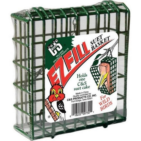 C&S, C&S E-Z Fill Suet Basket, 1.75 X 5 X 5.5 Inches,Green C&S