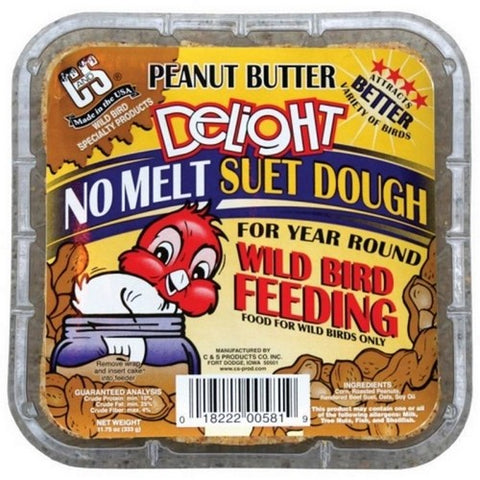 C&S, C&S Delight No Melt Suet Dough, 11.75 Oz, Peanut Butter C&S