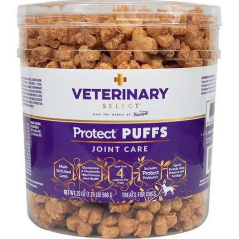 Buttons And Bows, Veterinary Select Puffs Joint Care Dog Treats, 20 Oz Buttons And Bows