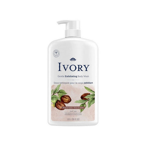 Ivory, Gentle Exfoliating Body Wash Jojoba, 35 Oz