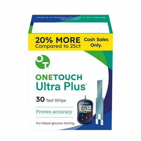 Ultra Plus Test Strips 30 Count by Onetouch