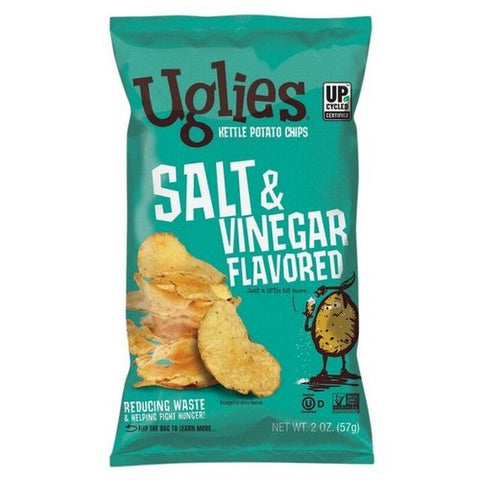 Uglies, Potato Chips Salt And Vinegar, 2 Oz (Case Of 24) Uglies