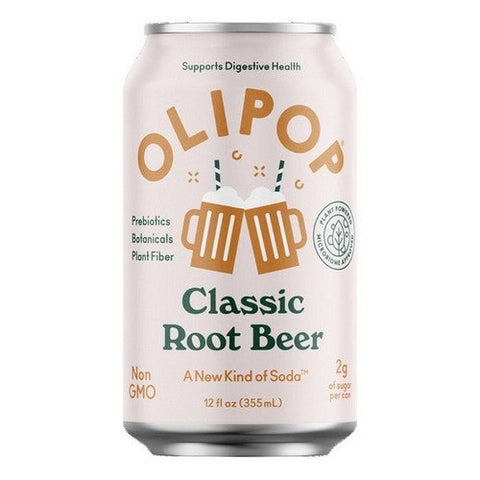 Olipop, Olympo Sparkling Tonic Classic Root Beer, 12 Oz X 4 Count (Case Of 6)