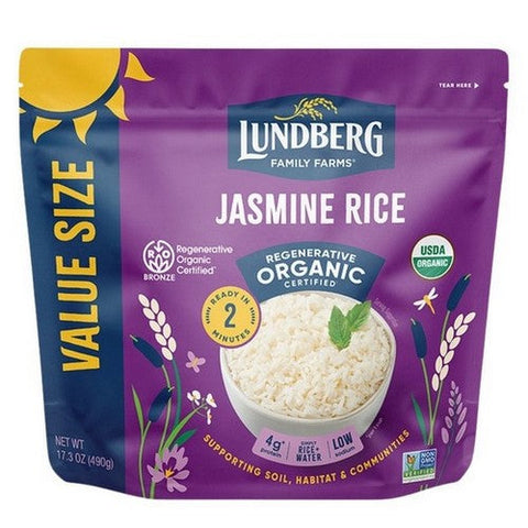 Lundberg, Value Size Organic Jasmine Rice, 17.3 Oz (Case Of 6) Lundberg