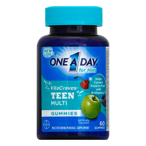 Vitacraves For Him Teen Multivitamins Gummies 60 Count (Case Of 3) by One A Day