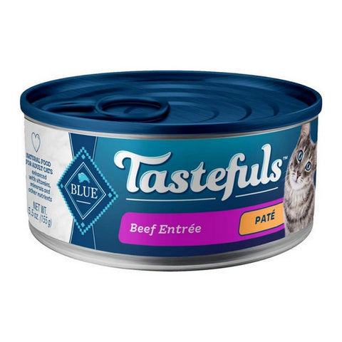 Tasteful Adult Pate Beef Entree Food For Cats 5.5 Oz (Case Of 12) by Blue Buffalo