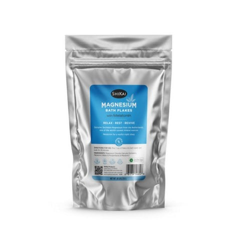 Magnesium Bath Flakes With Melatonin Travel Size 0.46 Lbs by Shikai