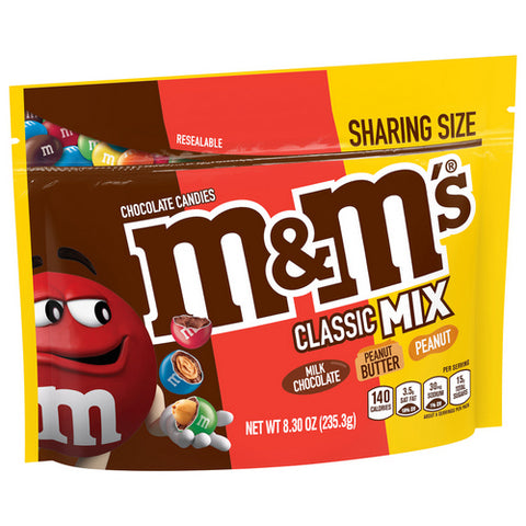 Classic Mix Chocolate Candies Sharing Size 8.3 Oz (Case Of 8) by M&M