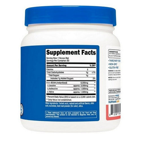 Nutricost, BCAA Powder Watermelon, 60 Servings Nutricost
