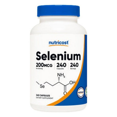 Nutricost, Selenium Capsules, 200 Mcg, 240 Count Nutricost