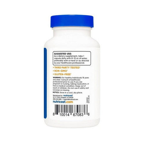 Nutricost, Ox Bile Capsules, 500 Mg, 120 Count Nutricost
