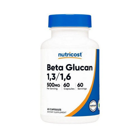 Nutricost, Beta Glucan 1,3/1,6, 500 Mg, 60 Count Nutricost