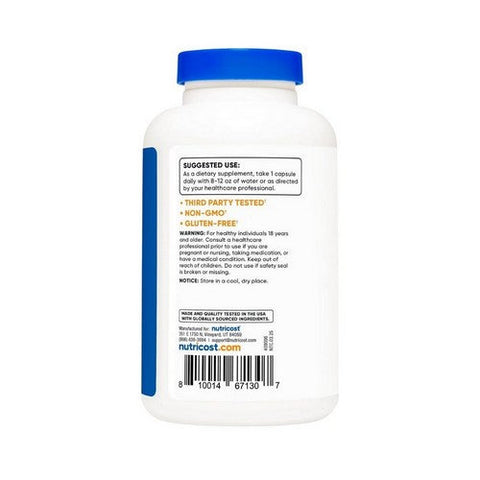 Nutricost, Glutathione Capsules, 500 Mg, 240 Count Nutricost