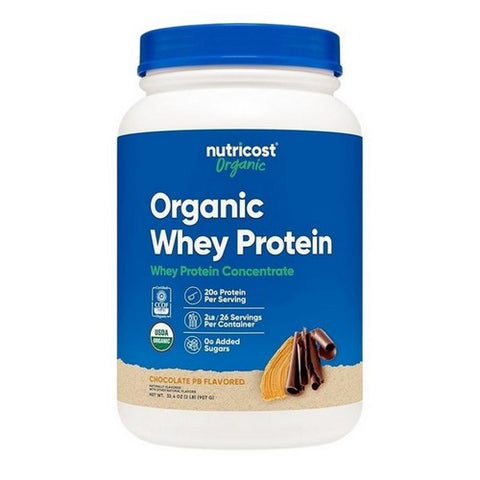 Nutricost, Organic Whey Protein Powder Chocolate Peanut Butter, 2 Lbs Nutricost