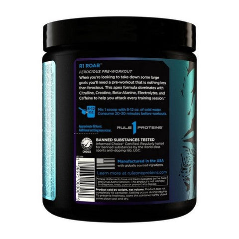 Rule 1, Ferocious Pre Workout Fruit Punch, 315 Grams Rule 1