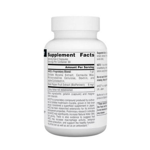 Source Naturals, AHCC with BioPerine, 60 Caps Source Naturals