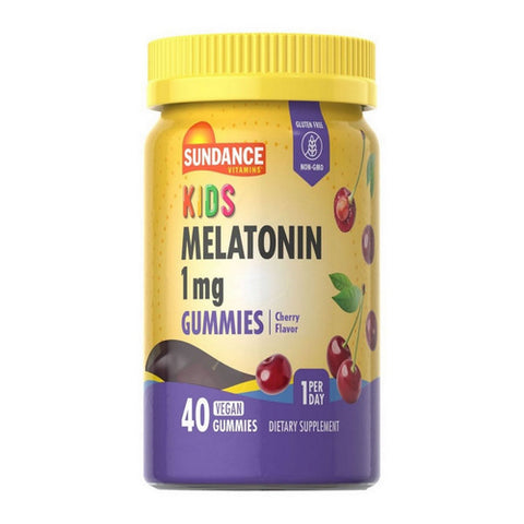 Kid's Melatonin Gummies Natural Cherry 40 Count by Sundance