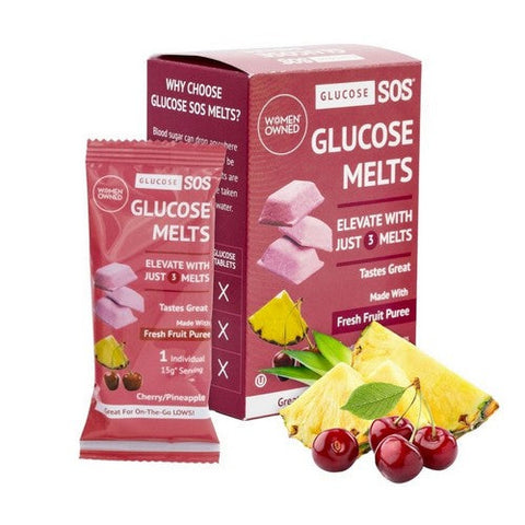 Glucose SOS, Glucose Oral Melts Cherry Pineapple, 5 Count Glucose SOS