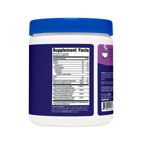 Nutricost, Nutrizen PM Unwind Adaptogenic Mushroom Drink Mocha Flavored, 9 Oz / 30 Servings