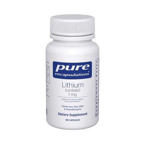 Lithium Orotate 90 Caps by Pure Encapsulations
