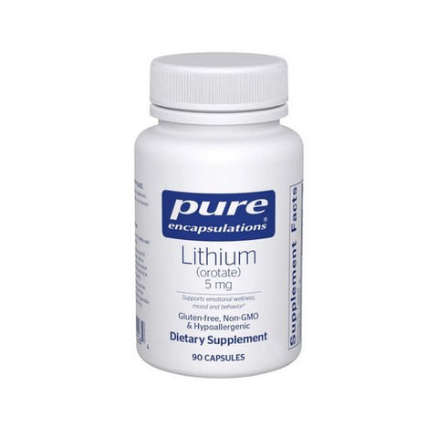 Lithium (Orotate) 90 Caps by Pure Encapsulations
