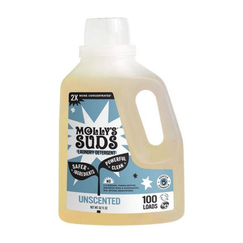 Liquid Laundry Detergent Unscented 52 Oz by Molly's Suds