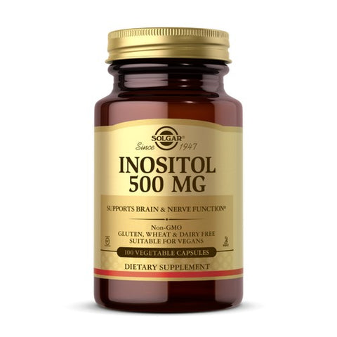 Solgar, Inositol, 500 mg, 100 Veg Caps Solgar