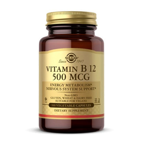 Solgar, Vitamin B12, 500 mcg, 100 V Caps Solgar
