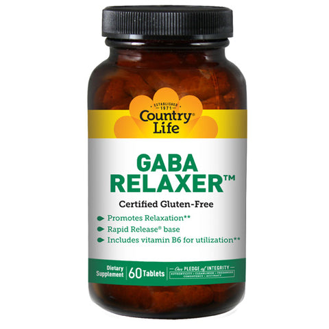Relaxer with GABA + B-6 RR 60 Tabs by Country Life