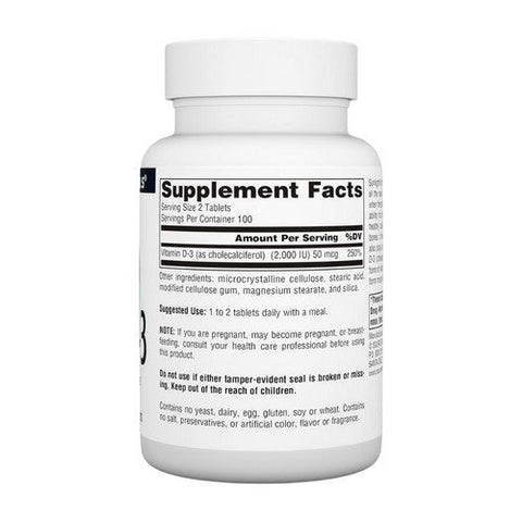 Source Naturals, Vitamin D, 1000 IU, 200 Tabs Source Naturals