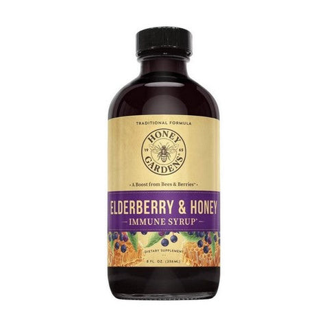 Honey Gardens, Apitherapy Elderberry Extract, 8 Oz Honey Gardens