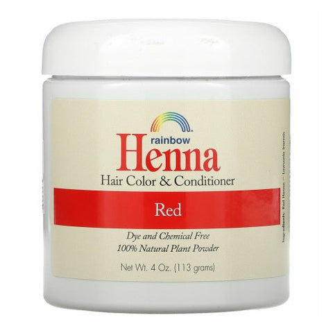 Rainbow Research, Henna Hair Color And Conditioner Red, 4 Oz Rainbow Research
