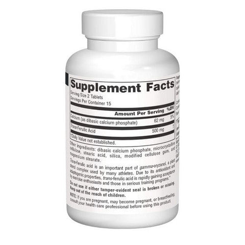 Source Naturals, Athletic Series Trans-Ferulic Acid, 250 MG, 30 Tabs Source Naturals