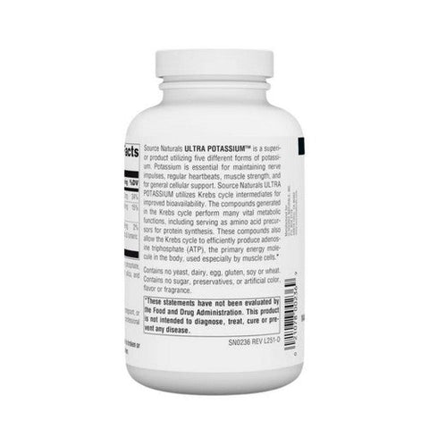 Source Naturals, Ultra Potassium, 99 mg, 200 Tabs Source Naturals