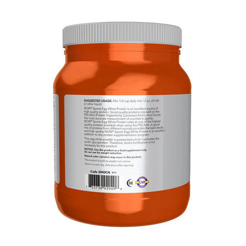 Now Foods, Eggwhite Protein Powder, 1.2 Lb Now Foods