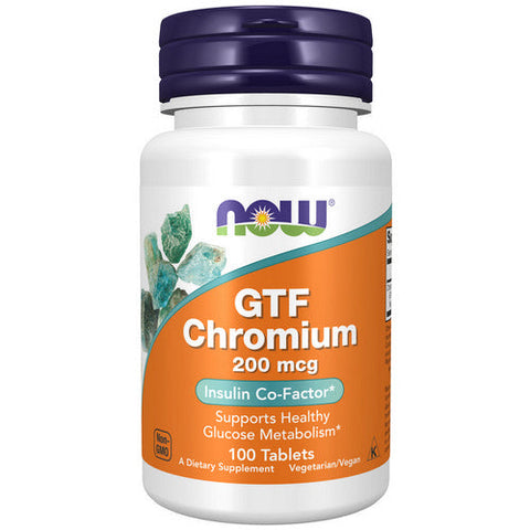 Now Foods, GTF Chromium, 200 Mcg, 100 Tabs Now Foods