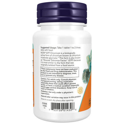 Now Foods, GTF Chromium, 200 Mcg, 100 Tabs Now Foods
