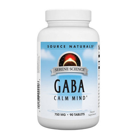 Source Naturals, Gaba, 750 mg, 90 Tabs Source Naturals