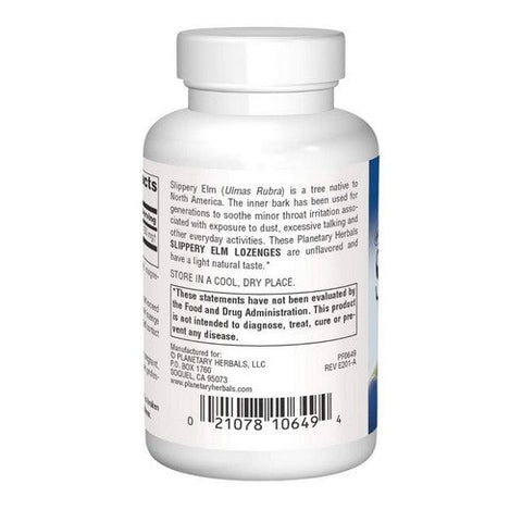 Planetary Herbals, Slippery Elm Lozenges, 100 Count Planetary Herbals