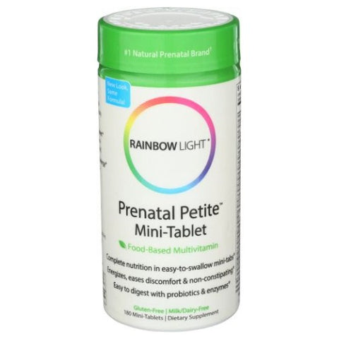 Rainbow Light, Prenatal Mini Multivitamin, 180 Tabs Rainbow Light