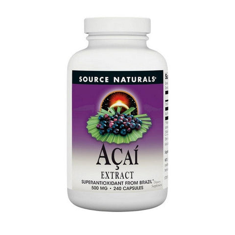 Source Naturals, Acai Extract, 500mg, 240 Caps Source Naturals